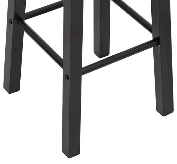 Barové stoličky 2 ks černé MDF 284388