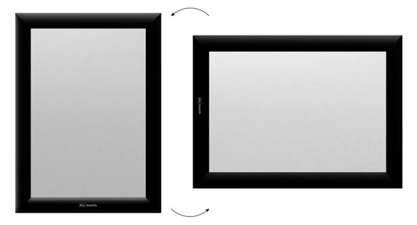 Plakátový rám A4 OWZ – černý, zacvakávací, FRAME_A4BK