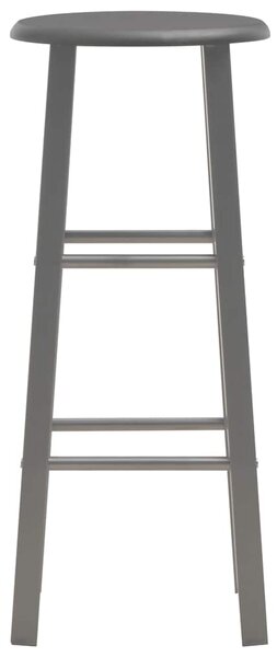Barové stoličky 2 ks antracitové MDF 284387