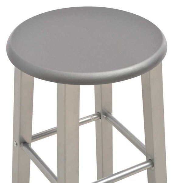 Barové stoličky 2 ks antracitové MDF 284387