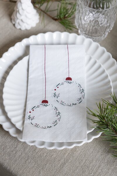 Storefactory Scandinavia Papírové ubrousky Christmas Ball SF656