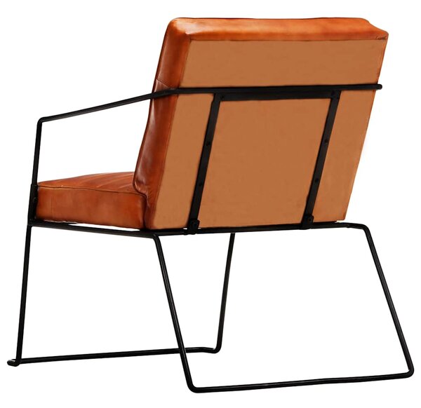 Křeslo bronzové pravá kůže 284411