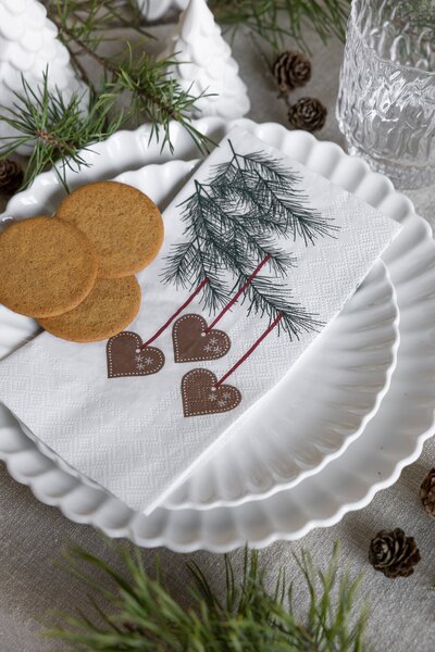 Storefactory Scandinavia Papírové ubrousky Christmas Gingerbread SF655