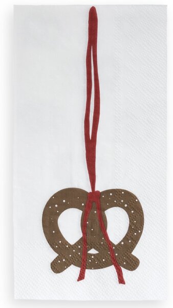 Storefactory Scandinavia Papírové ubrousky Christmas Pretzel SF659