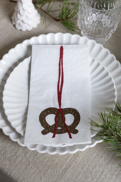 Storefactory Scandinavia Papírové ubrousky Christmas Pretzel SF659