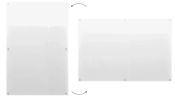 Skleněná tabule TRANSPARENTNÍ 180×120 cm, TT180x120