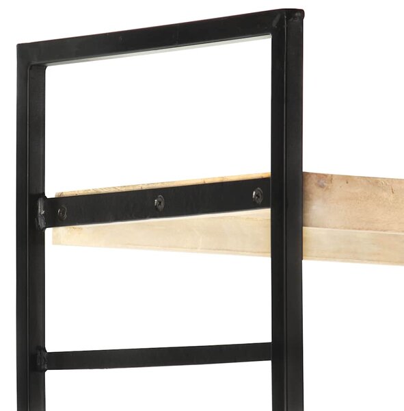 4patrová knihovna 80 x 30 x 180 cm masivní mangovníkové dřevo 284421