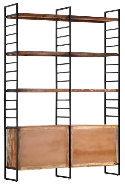 4patrová knihovna 124 x 30 x 180 cm masivní recyklované dřevo 284415