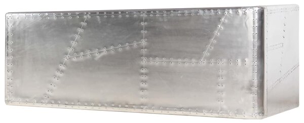 Letecký psací stůl stříbrný 112 x 50 x 76 cm kov 284414
