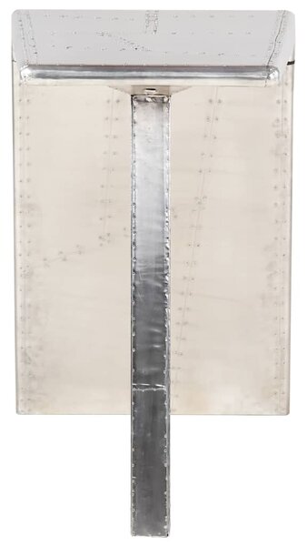 Letecký psací stůl stříbrný 112 x 50 x 76 cm kov 284414