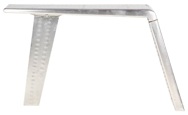 Letecký psací stůl stříbrný 112 x 50 x 76 cm kov 284414