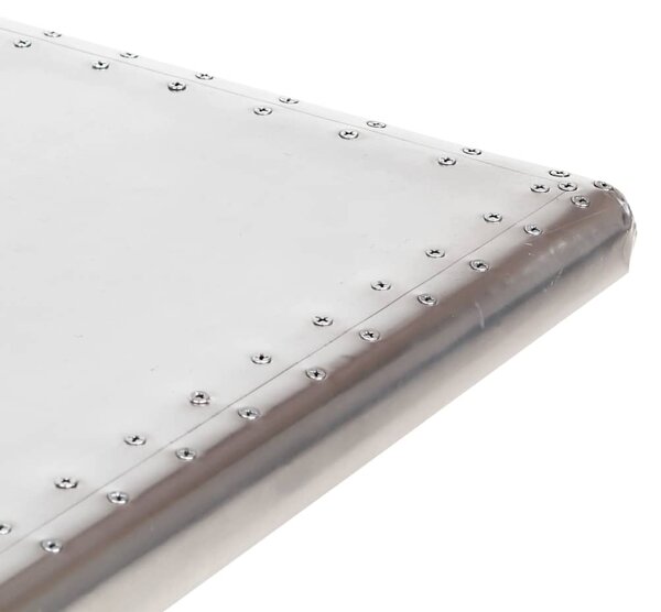 Letecký psací stůl stříbrný 112 x 50 x 76 cm kov 284414