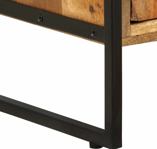 4patrová knihovna 80 x 30 x 180 cm masivní recyklované dřevo 284419