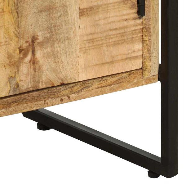 4patrová knihovna 80 x 30 x 180 cm hrubé mangovníkové dřevo 284422