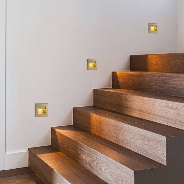 Brilagi - LED Schodišťové svítidlo STEP LIGHT LED/1,5W/230V IP44 zlatá