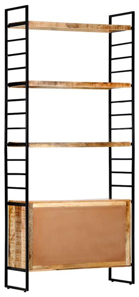 4patrová knihovna 80 x 30 x 180 cm hrubé mangovníkové dřevo 284422