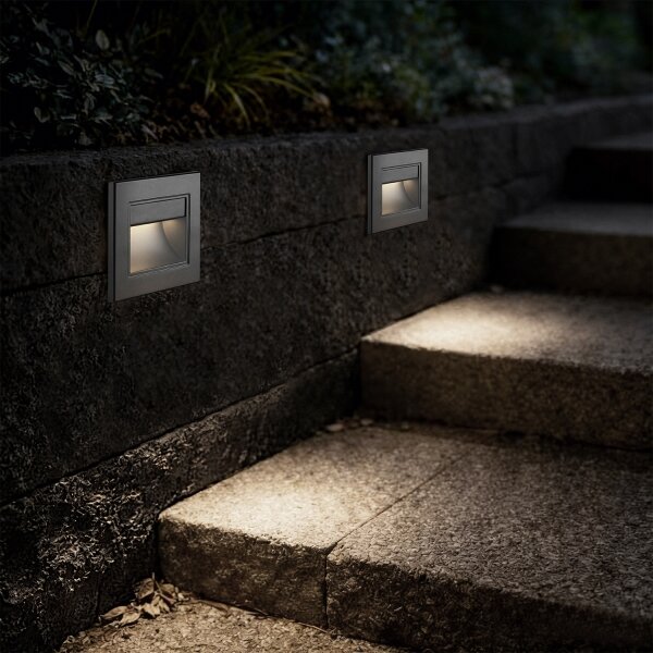 Brilagi - LED Schodišťové svítidlo STEP LIGHT LED/1,5W/230V IP44 antracit