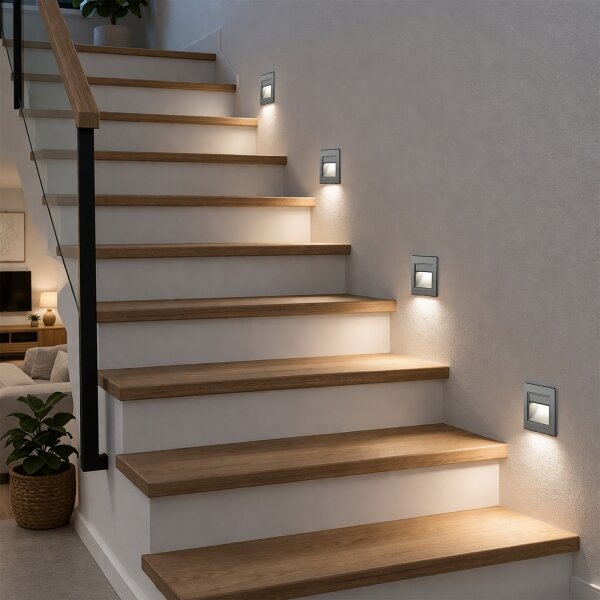 Brilagi - LED Schodišťové svítidlo STEP LIGHT LED/1,5W/230V IP44 antracit