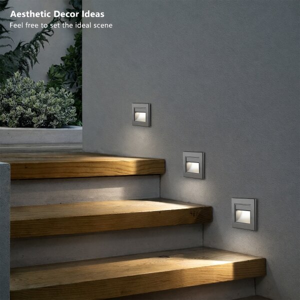 Brilagi - LED Schodišťové svítidlo STEP LIGHT LED/1,5W/230V IP44 antracit
