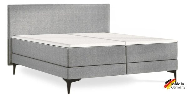 Šedá kontinentální postel Emma Elite boxspring Komfort 200x180