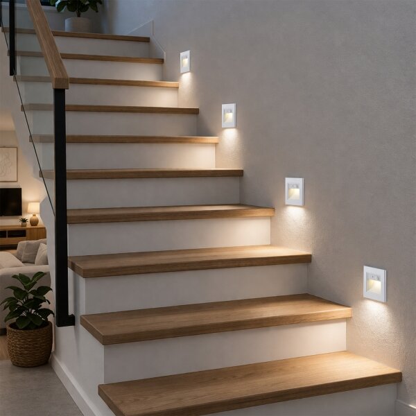 Brilagi - LED Schodišťové svítidlo se senz. STEP LIGHT LED/1,5W/230V IP44 bílá