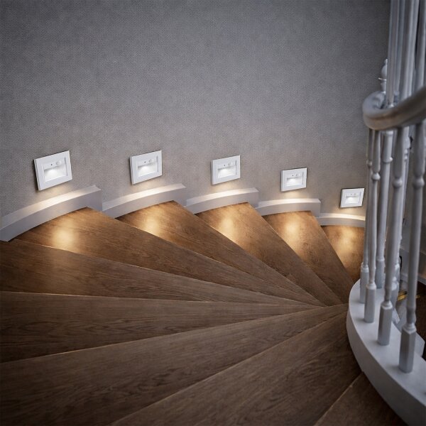 Brilagi - LED Schodišťové svítidlo se senz. STEP LIGHT LED/1,5W/230V IP44 bílá