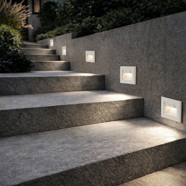 Brilagi - LED Schodišťové svítidlo se senz. STEP LIGHT LED/1,5W/230V IP44 bílá