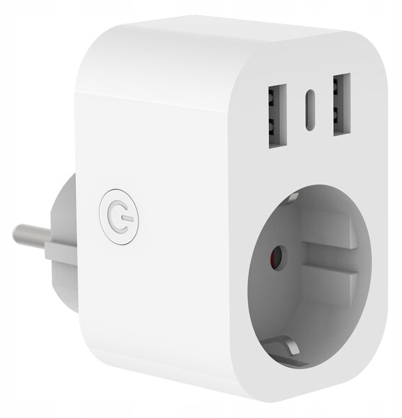 Chytrá Wi-Fi zásuvka TUYA s USB nabíjením
