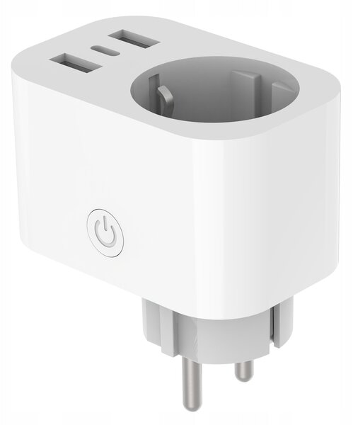 Chytrá Wi-Fi zásuvka TUYA s USB nabíjením