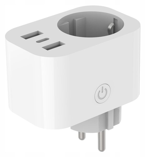 Chytrá Wi-Fi zásuvka TUYA s USB nabíjením