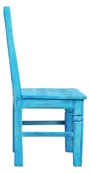 SOB Nábytek - Modrá jídelní židle z masivu Blue - SIT-01212-13