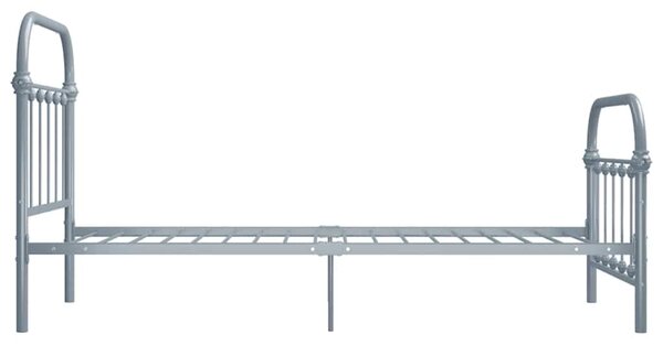 Rám postele šedý kovový 90 x 200 cm 284504