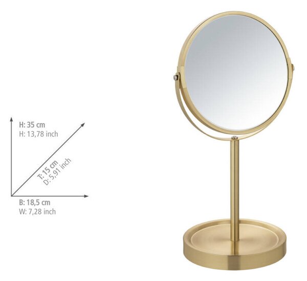 Zvětšovací kosmetické zrcadlo ALATA, Ø 17 cm