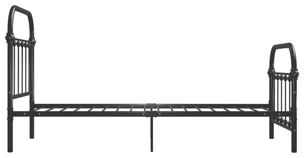 Rám postele černý kov 100 x 200 cm 284499