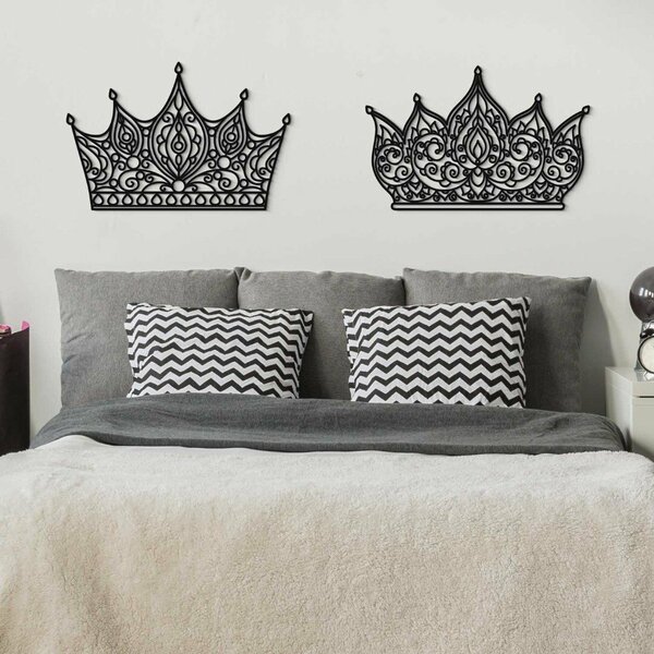 DUBLEZ | Ozdobné koruny - Obraz nad postel - Královna a Král
