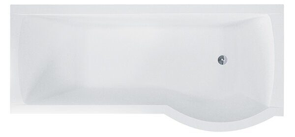 Besco Akrylátová atypická vana s vanovou zástěnou INSPIRO VK 150x70 (160x70, 170x70) Barva: Bílá, Rozměry (cm): 150x70, Orientace: Levá