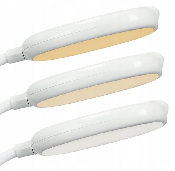 LED stolní lampa, s dotykovým ovládáním, CCT, s klipsem, 5 W, 260 lm
