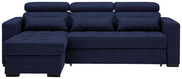 ROHOVÁ SEDAČKA, textil, tmavě modrá Carryhome - Sedací soupravy