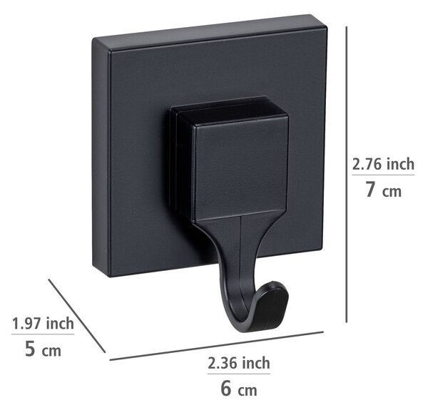 Sada 2 háčků na ručníky QUADRO, montáž bez vrtání