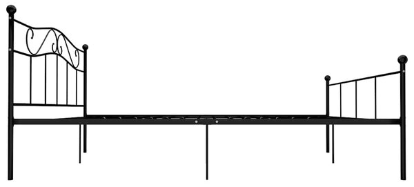 Rám postele černý kov 200 x 200 cm 284529