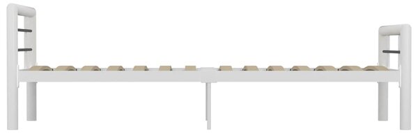 Rám postele bíločerný kov 100 x 200 cm 284545