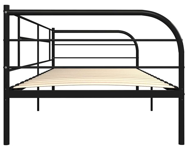 Rám denní postele černý kov 90 x 200 cm 284673