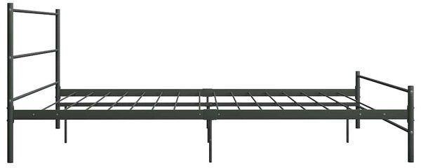 Rám postele šedý kov 180 x 200 cm 284684