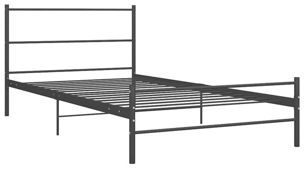 Rám postele černý kovový 90 x 200 cm 286496