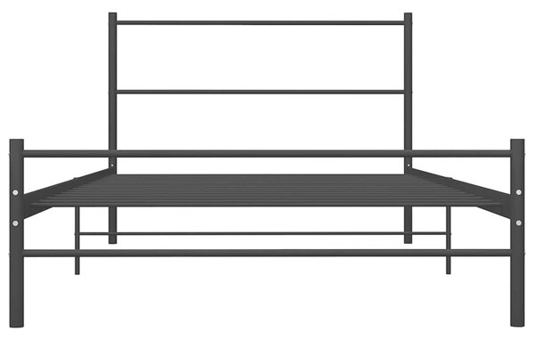 Rám postele černý kovový 90 x 200 cm 286496