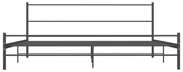Rám postele černý kov 200 x 200 cm 284691