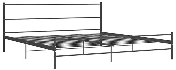 Rám postele černý kov 200 x 200 cm 284691