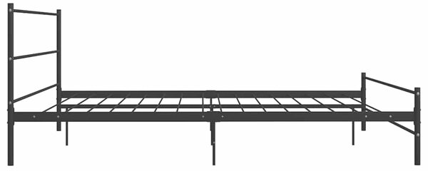 Rám postele černý kov 200 x 200 cm 284691