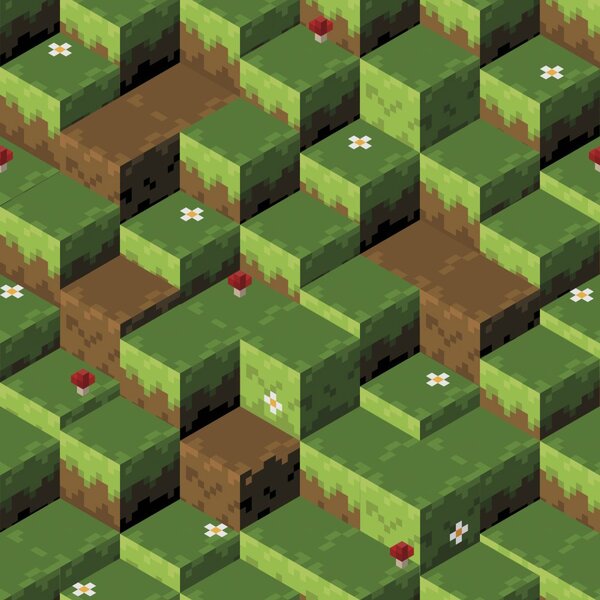 Dekorační látka Pixely bez obšití 160