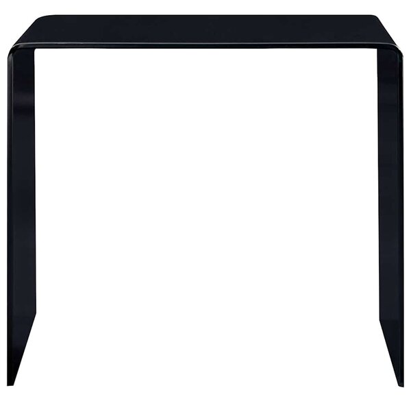 Konferenční stolek černý 50 x 50 x 45 cm tvrzené sklo 284723